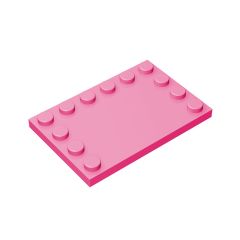 Plate Special 4 x 6 with Studs on 3 Edges #6180 Dark Pink