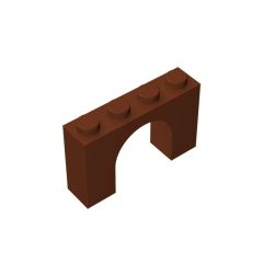 Brick Arch 1 x 4 x 2 #6182 Reddish Brown