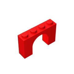 Brick Arch 1 x 4 x 2 #6182 Red