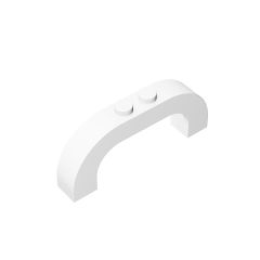 Brick Arch 1 x 6 x 2 Curved Top #6183 White