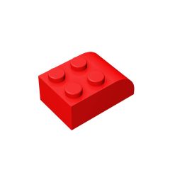 Brick Curved 2 x 3 with Curved Top #6215 Red