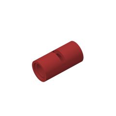 Pin Connector Round 2L With Slot (Pin Joiner Round) #62462 Dark Red