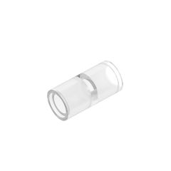 Pin Connector Round 2L With Slot (Pin Joiner Round) #62462 Trans-Clear Gobricks