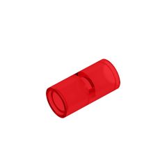 Pin Connector Round 2L With Slot (Pin Joiner Round) #62462 Trans-Red