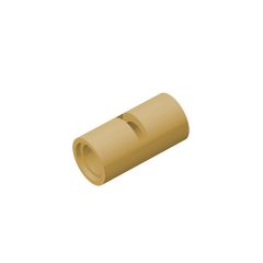 Pin Connector Round 2L With Slot (Pin Joiner Round) #62462 Tan