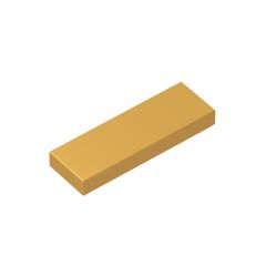 Tile 1 x 3 #63864 Pearl Gold