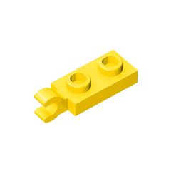 Plate Special 1 x 2 with Clip Horizontal on End #63868 Yellow 1 KG
