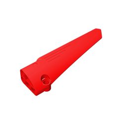 Technic Panel Fairing #6 Long Smooth, Side B #64393 Red