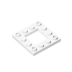 Plate Special 4 x 4 with 2 x 2 Cutout #64799 White 10 pieces