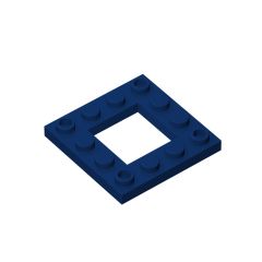 Plate Special 4 x 4 with 2 x 2 Cutout #64799 Dark Blue