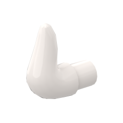 Animal Body Part, Horn (Cattle) #64847 White