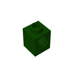 Technic Brick 1 x 1 #6541 Dark Green