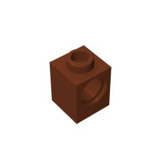 Technic Brick 1 x 1 #6541 Reddish Brown