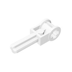 Technic Axle 1.5 with Perpendicular Axle Connector (Technic Pole Reverser Handle) #6553 White