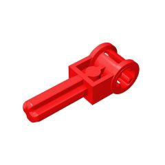 Technic Axle 1.5 with Perpendicular Axle Connector (Technic Pole Reverser Handle) #6553 Red