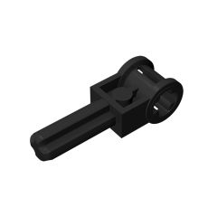 Technic Axle 1.5 with Perpendicular Axle Connector (Technic Pole Reverser Handle) #6553 Black