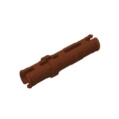 Technic Pin Long with Friction Ridges Lengthwise, 2 Center Slots #6558 Reddish Brown