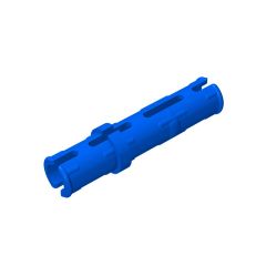 Technic Pin Long with Friction Ridges Lengthwise, 2 Center Slots #6558 Blue 10 pieces