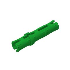 Technic Pin Long with Friction Ridges Lengthwise, 2 Center Slots #6558 Green