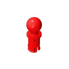 Technic Pin with Friction Ridges Lengthwise and Towball #6628 Red