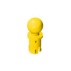Technic Pin with Friction Ridges Lengthwise and Towball #6628 Yellow