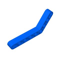 Technic Beam 1 x 9 Bent (6 - 4) Thick #6629 Blue