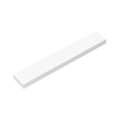 Tile 1 x 6 with Groove #6636 White