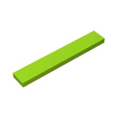Tile 1 x 6 with Groove #6636 Lime