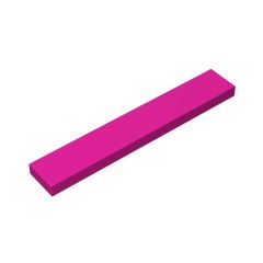 Tile 1 x 6 with Groove #6636 Magenta