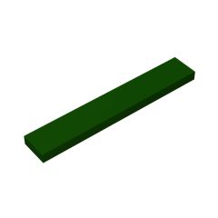 Tile 1 x 6 with Groove #6636 Dark Green
