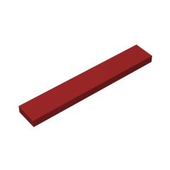 Tile 1 x 6 with Groove #6636 Dark Red