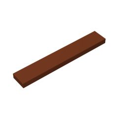 Tile 1 x 6 with Groove #6636 Reddish Brown