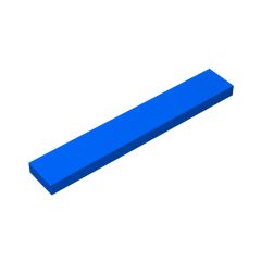 Tile 1 x 6 with Groove #6636 Blue