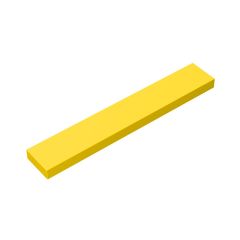 Tile 1 x 6 with Groove #6636 Yellow
