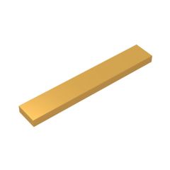 Tile 1 x 6 with Groove #6636 Pearl Gold