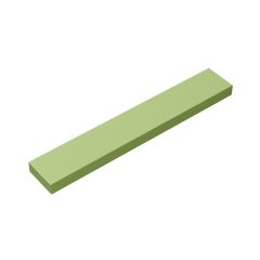 Tile 1 x 6 with Groove #6636 Olive Green