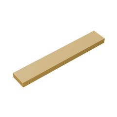 Tile 1 x 6 with Groove #6636 Tan
