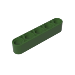 Technic Beam 1 x 5 Thick #32316 Army Green Gobricks 1 KG