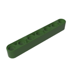Technic Beam 1 x 7 Thick #32524 Army Green Gobricks 1 KG