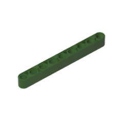 Technic Beam 1 x 9 Thick #40490  Army Green Gobricks  1KG