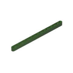 Technic Beam 1 x 15 Thick #32278  Army Green Gobricks  1KG