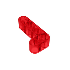 Technic Beam 2 x 4 L-Shape Thick #32140  Trans-Red Gobricks