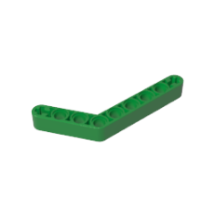 Technic Beam 1 x 9 Bent (6 - 4) Thick #6629 Green Gobricks