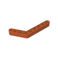 Technic Beam 1 x 9 Bent (6 - 4) Thick #6629 Dark Orange Gobricks