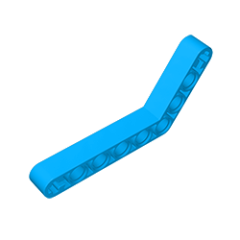 Technic Beam 1 x 9 Bent (6 - 4) Thick #6629 Dark Azure Gobricks