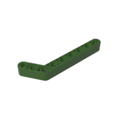 Technic Beam 1 x 9 Bent (7 - 3) Thick #32271  Army Green Gobricks  1KG
