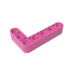 Technic Beam 3 x 5 L-Shape Thick #32526 Dark Pink Gobricks