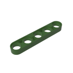 Technic Beam 1 x 5 Thin #32017  Army Green Gobricks  1KG