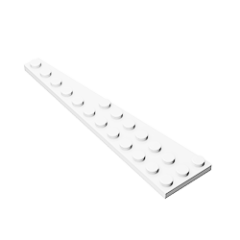 Wedge Plate 12 x 3 Right #47398 White