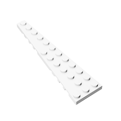 Wedge Plate 12 x 3 Left #47397 White